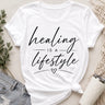 Healing Is a Lifestyle™ | Inspirational Graphic Tee – Self-Love, Growth & Empowering