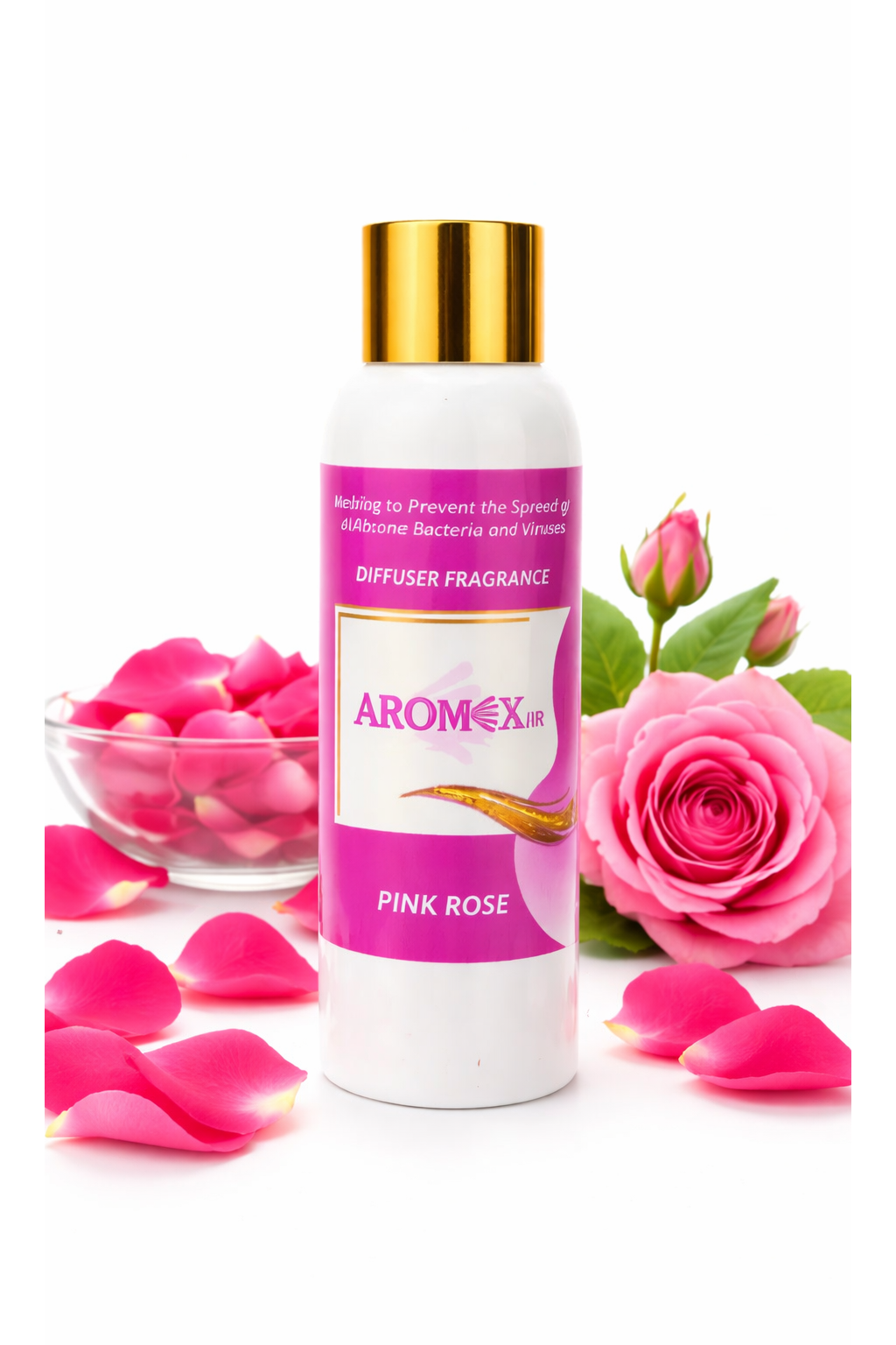 Waterless Diffuser Oil - Pink Rose Scent – Aromex Air, LLC
